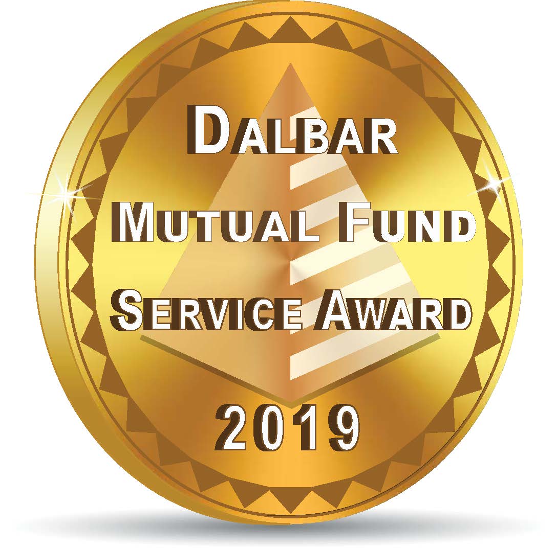 Dalbar Mutual Fund Service Award 2019 Seal